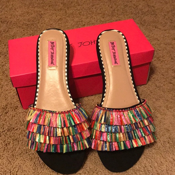 betsey johnson cherry slides